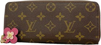 Louis Vuitton Brown Hot Pink Long Wallet (Bi-Fold) (Pre-Owned)