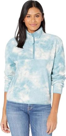 O'Neill Womens ONeill Lucie Jacket Smoke Blue Sherpa Fleece Mock Neck RED563