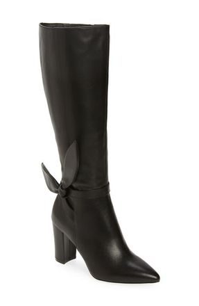 Koko + Palenki Andcor Knee High Boot in Black Leather at Nordstrom, Size 6.5