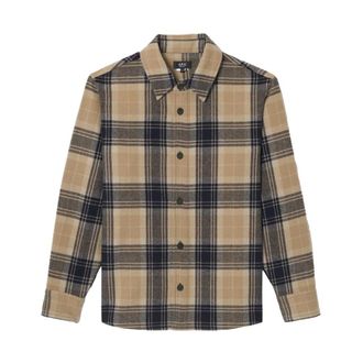 A.P.C. Ruitjeshemd - Heren - Casual Overhemden - Bruin - M - Wol - Overhemden