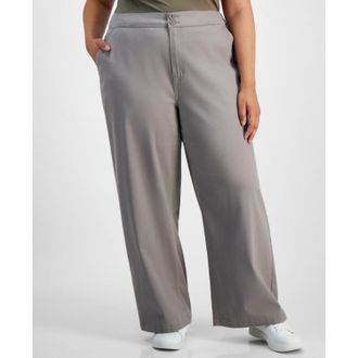 Celebrity Pink Jeans Celebrity Pink Pants Womens Trendy Plus Frost Gray Twill Wide Leg PALL457