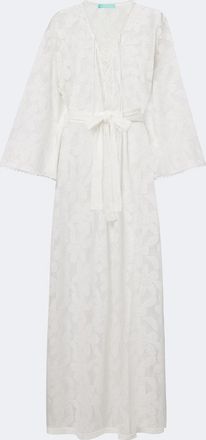 Melissa Odabash Nina floral sheer lace kaftan