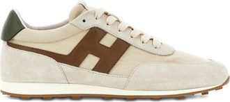 Hogan Silk and Nylon Construction Low-Top Sneakers