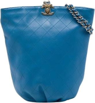 Chanel Pre-owned Quilted Backpack - Pre-owned - Mujer - Azul - ONE SIZE