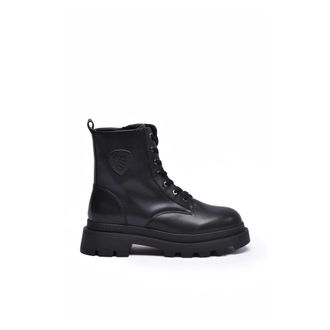 Blauer Biker Lace-up Boots - female - Blauer - Lace-up Boots - Black - 7 UK - Shoes