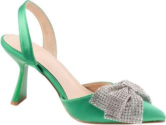 Twentyfourhaitch Ameena Slingback - Dames - Pumps - Groen - 36 EU - Schoenen