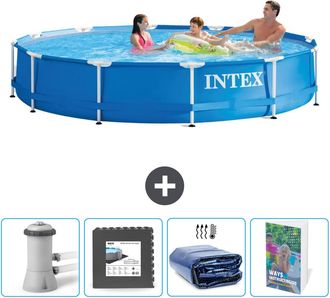 Intex Piscina Con Estructura Redonda - 366x76 Cm - 7-piezas Scb105