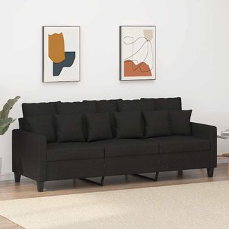 vidaXL Sof&aacute; De 3 Plazas Con Taburete De Terciopelo Gris Claro 180 Cm Vidaxl