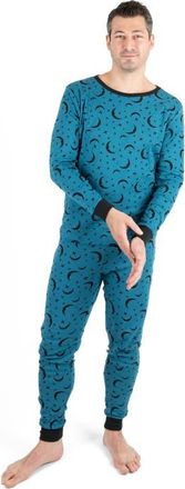 Leveret Mens Cotton Printed Matching Family Pajamas in Moon at Nordstrom, Size Xx-Large