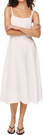 Bella Dahl Apron Midi Dress In White