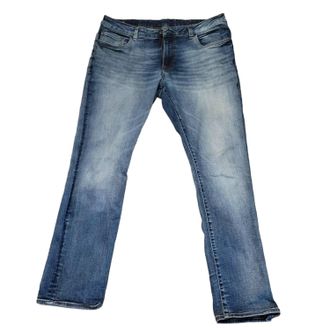 Buffalo David Bitton Mens We Are Denim Slim Ash Distressed Jeans In Blue