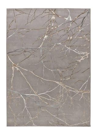 Atticgo Alfombra efecto m&aacute;rmol gris 200x290 cm