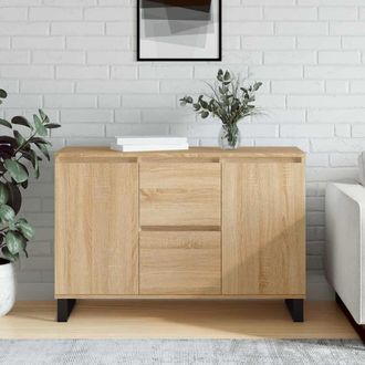 vidaXL Vidaxl - Aparador De Madera De Ingenier&iacute;a Roble Sonoma 101,5x35x70 Cm