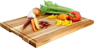 MegaChef Acacia Wood 24 x 18 Inch Large Cutting, Prep and Serving Butcher Cutting Board