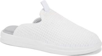 Lusso Pelli Waffle Knit Slipper in Bright White /Lily at Nordstrom, Size 13
