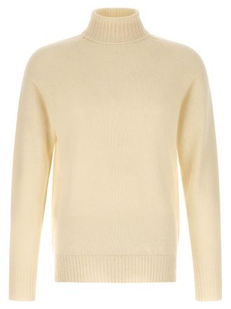 Maryya Off White Turtle Neck Sweater