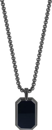 Effy Onyx Pav&eacute; Tag Pendant Necklace in Black at Nordstrom Rack, Size 22