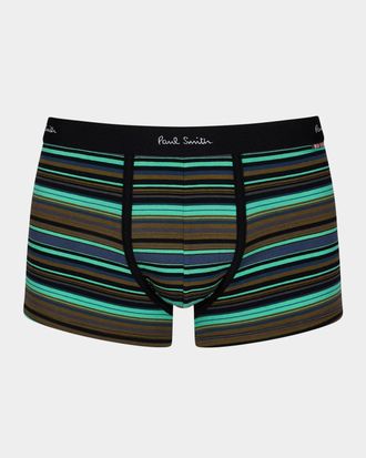 Paul Smith Men & apos;s Trent Yarn-Dyed Stripe Boxer Briefs