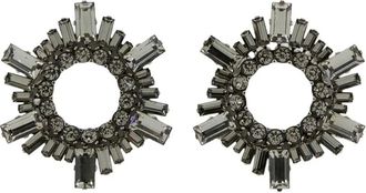 Amina Muaddi Orecchini Begum - Grigio