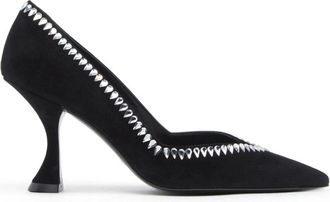 Stuart Weitzman Gemcut XCurve 85 Pump - Dames - Pumps - Zwart - 35 EU - Su&egrave;de - Schoenen