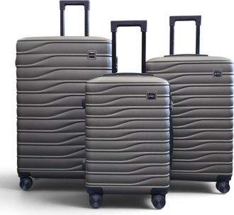 Infinity Leather Hardshell Coffee 8 Wiel Bagagekoffer Tas Koffer - Reis