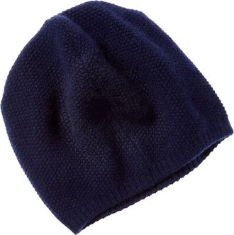 Portolano Slouchy Stitched Cashmere Beanie