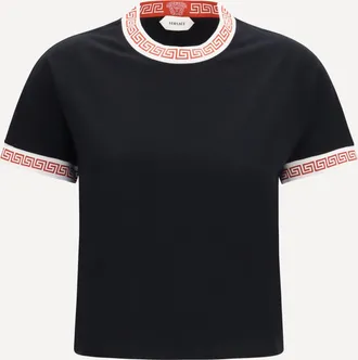 Versace T-shirt con dettagli greca Woman 42
