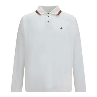 Vivienne Westwood Polo Oversize de Manga Larga - Tops - Hombre - Blanco - M