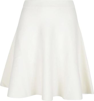 Max Mara Rokken, Dames, Wit, XS, Wol, Ubalda Minirok