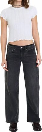 Daze Replay Low Rise V-Waist Soft Barrel Jean In Motion