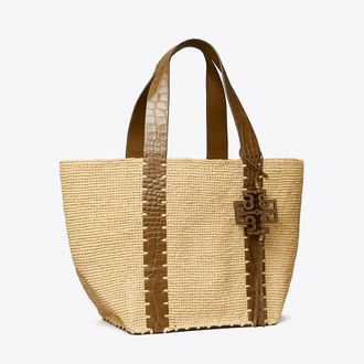 Tory Burch Womens Straw Tote, One Size