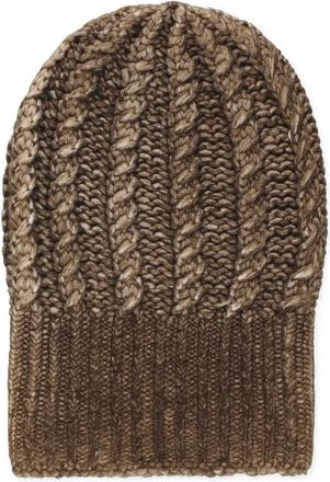 Avant Toi Accessoires, Dames, Bruin, ONE Size, Kasjmier, Gebreide en geribbelde muts