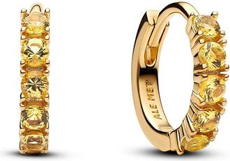 Pandora Earrings - Yellow Huggie Earring - gold - Earrings for ladies