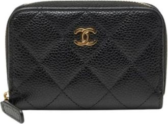Chanel Pre-owned Wallets, female, Black, Size: ONE SIZE Pre-owned Coin Purse / Coin Case