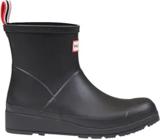 Hunter Black Recycled Polyester Ankle Womens Boots