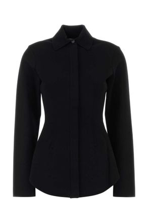 Sportmax Black Solid Viscose Shirt