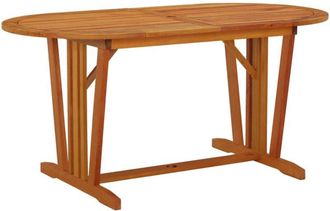 vidaXL Garden Table 160x85x75 cm Solid Wood Eucalyptus Vidaxl