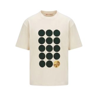 Marni T-shirt con Stampa Pianeta - - Tops - Uomo - Bianco - M