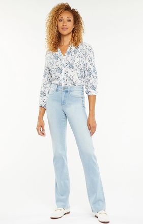 NYDJ Marilyn Rechte Jeans Lichtblauw Premium Denim | Northstar