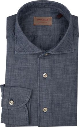 Borriello Hombre, Camisas, Azul, Talla: M