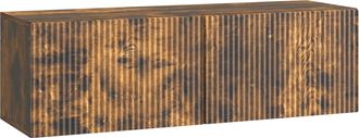 vidaXL Mueble Para Tv De Pared 98 X 31 X 30 Cm Roble Ahumado Vidaxl