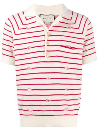 Gucci Gestreept poloshirt - Rood