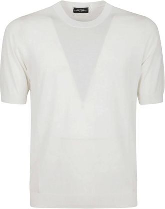 Ballantyne Tops, Heren, Wit, L, Katoen, Pullover met korte mouwen