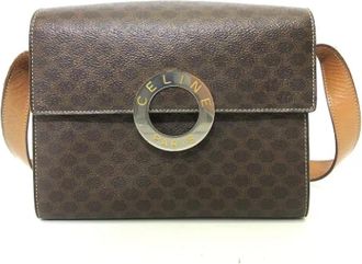 Celine Pre-owned Canvas celine-bags - Dames - Vintage Schoudertas - Bruin - ONE Size - Leer - Vintage