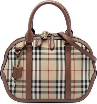 Burberry Pre-owned Burberry Small Haymarket Check Coated Canvas Orchard Bowling Bag Ladies 9A9YYL3R0OCIN0QQ