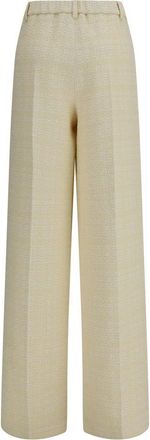 Gucci Cotton Tweed Check Trousers - Beige