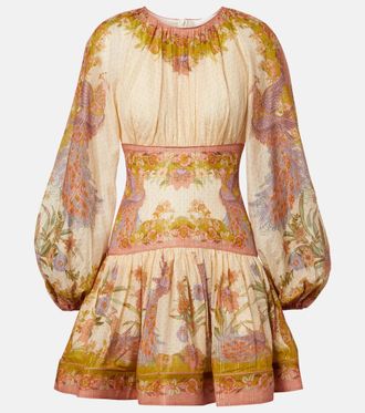 Zimmermann Indra cotton and silk-blend minidress