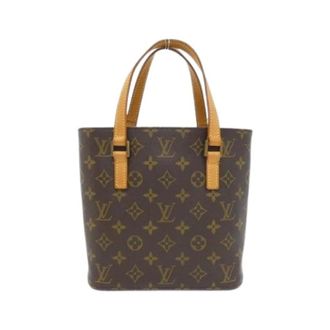 Louis Vuitton Pre-owned Bucket Bags, female, Brown, Size: ONE SIZE Pre-owned Canvas Bucket Bag