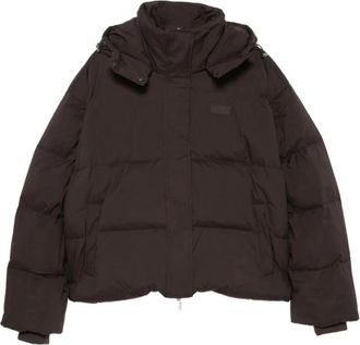 Gestuz GZroa Short Puffer - Dames - Gewatteerde jassen - Bruin - XS - Polyester - Jassen