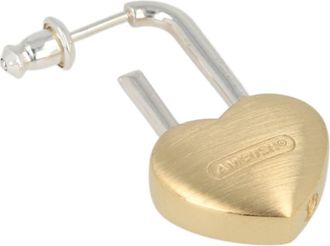 AMBUSH Womens Small Heart Padlock Single Earrings In Gold